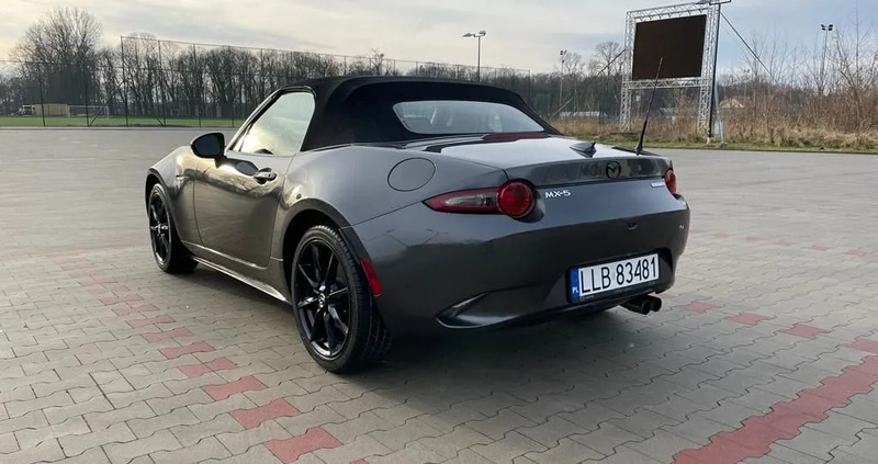 Mazda MX-5 cena 94000 przebieg: 58950, rok produkcji 2021 z Lublin małe 704